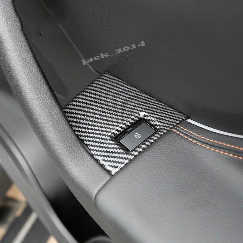 Сиденье из углеродного волокна кнопки памяти Contorl крышка подходит для JAGUAR F-Pace X761