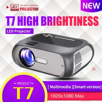 

T7 LCD Home Theater Projector Mini Portable Video Beamer 1280 X 720P Ull HD 720P Proyector For PCs Laptops Game Consoles