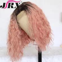 Короткие кудрявые парики из натуральных волос на фронте шнурка с волосами младенца бразильские волосы Omber розовый цвет для черных женщин 150% плотность remy волосы