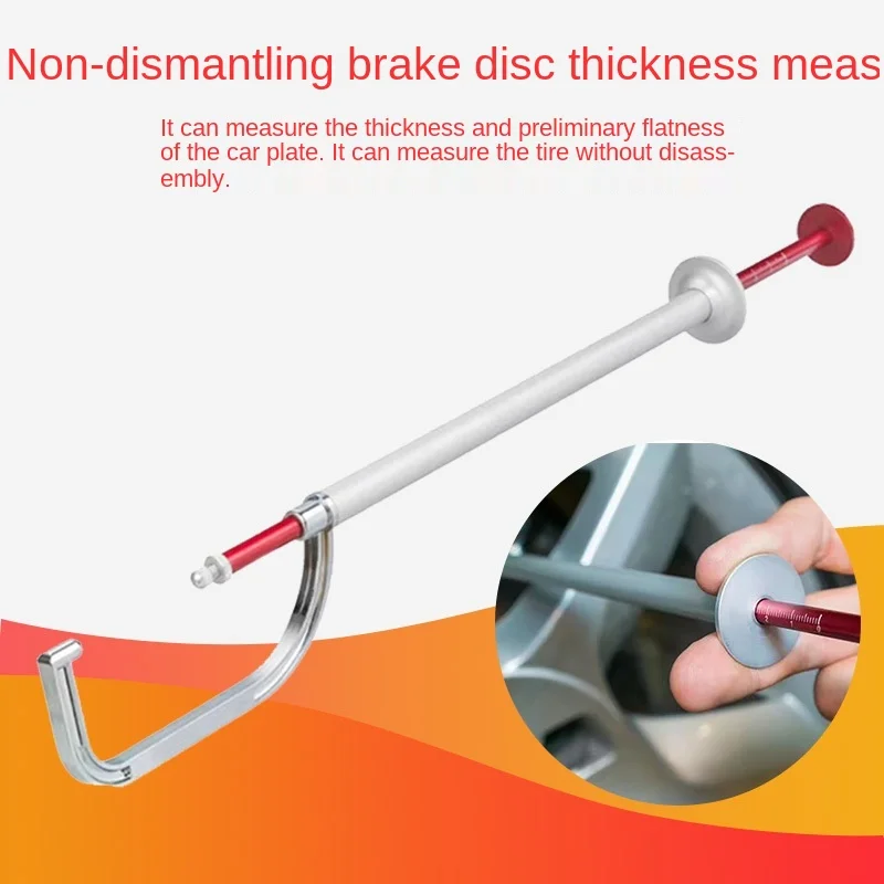 Disassembly free Brake Disc Thickness Measuring Ruler Scale Measuring