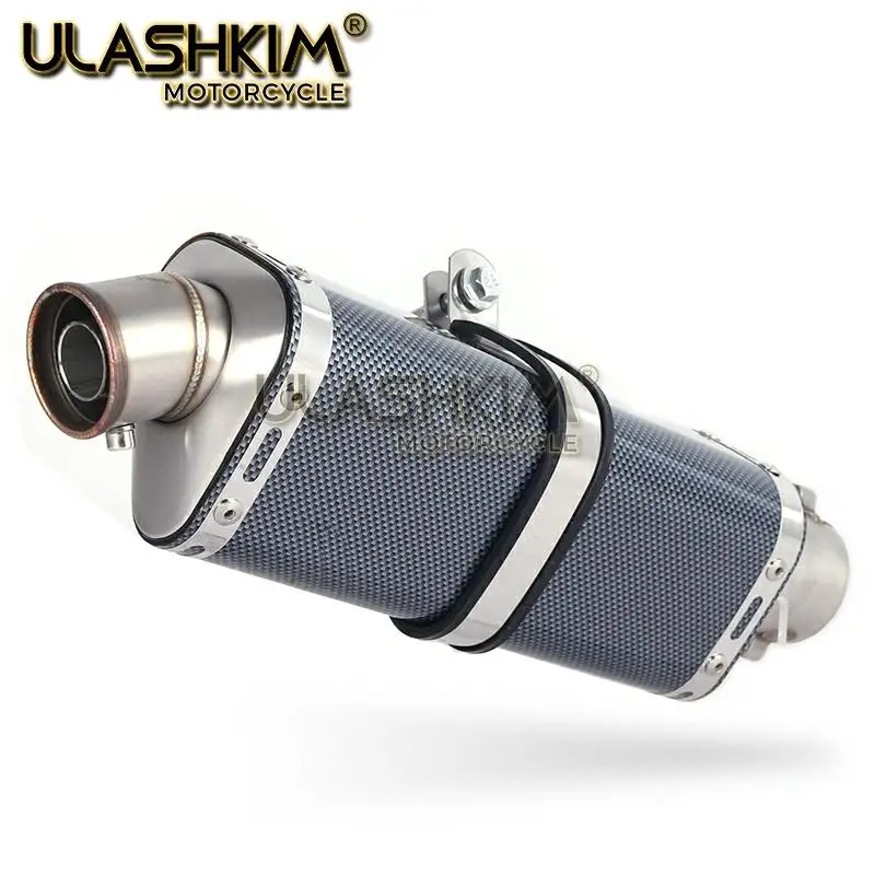 Выхлопная труба глушителя для мотоцикла из углеродного волокна выхлопная без
