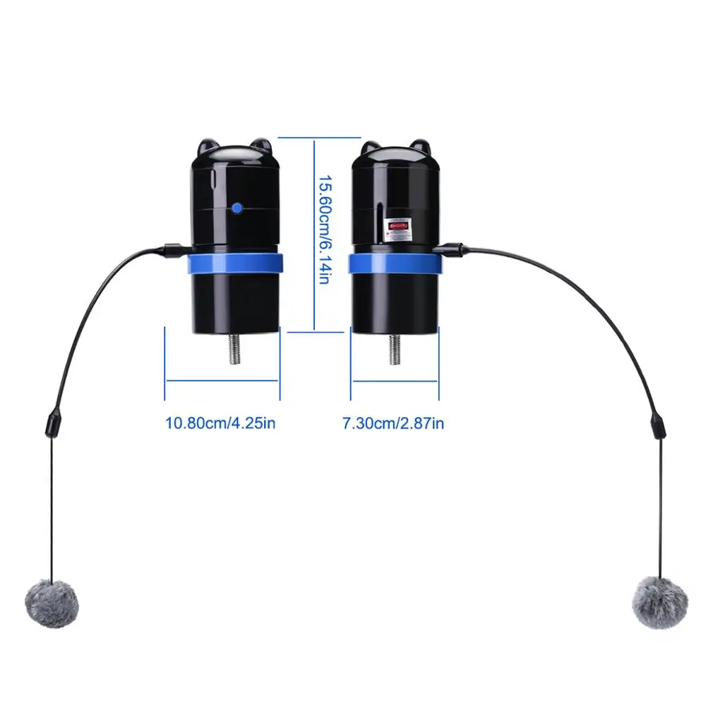 Игрушки для кошек, лазерные игрушки, добавить к любому когтеточному столбу, 360 градусов, автоматический вращающийся лазер, электронное движение, Лазерная Игрушка для кошек