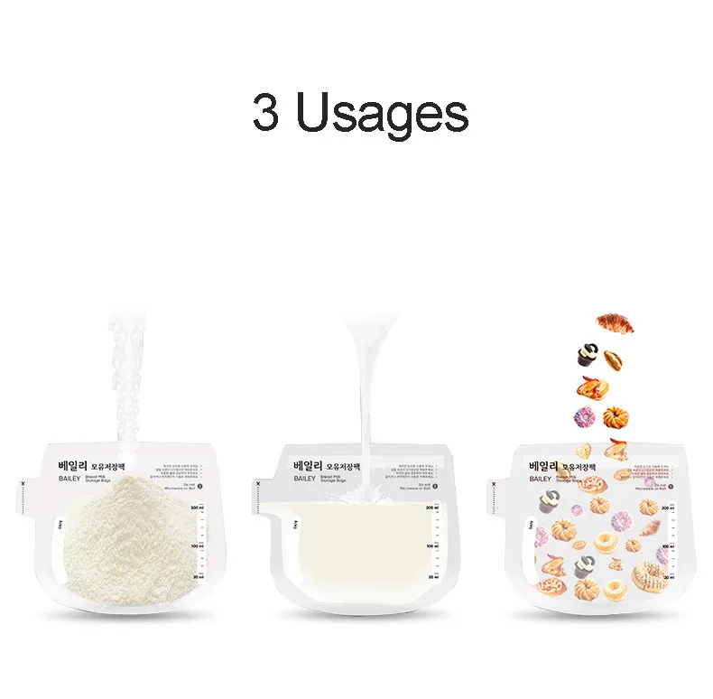 Жако брендовые Детские Еда хранения пакеты для хранения грудного молока 200 мл 120 шт 30 шт ПБА бесплатно сейф с дозатором для молочной смеси в виде грудного молока пакет