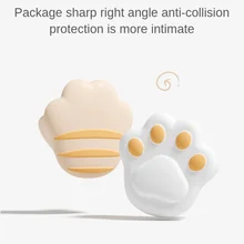 

1Pcs Baby Cute Cat Paw Safety Silicone Protector Table Furniture Corner Protection Children Safety Anticollision Edge & Guards