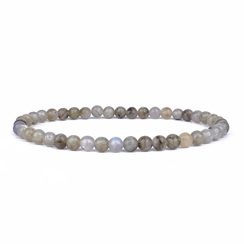 Mini Energy Charm Bracelet with Natural Stone Beads – Yoga Healing Jewelry for Women and Men, Best Friend Gift