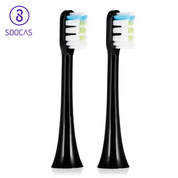 

Xiaomi 2pcs Soocas Replacement Toothbrush Head Suitable For Soocas / Soocare X3U Control Sound wave Bluetooth Teethbrush