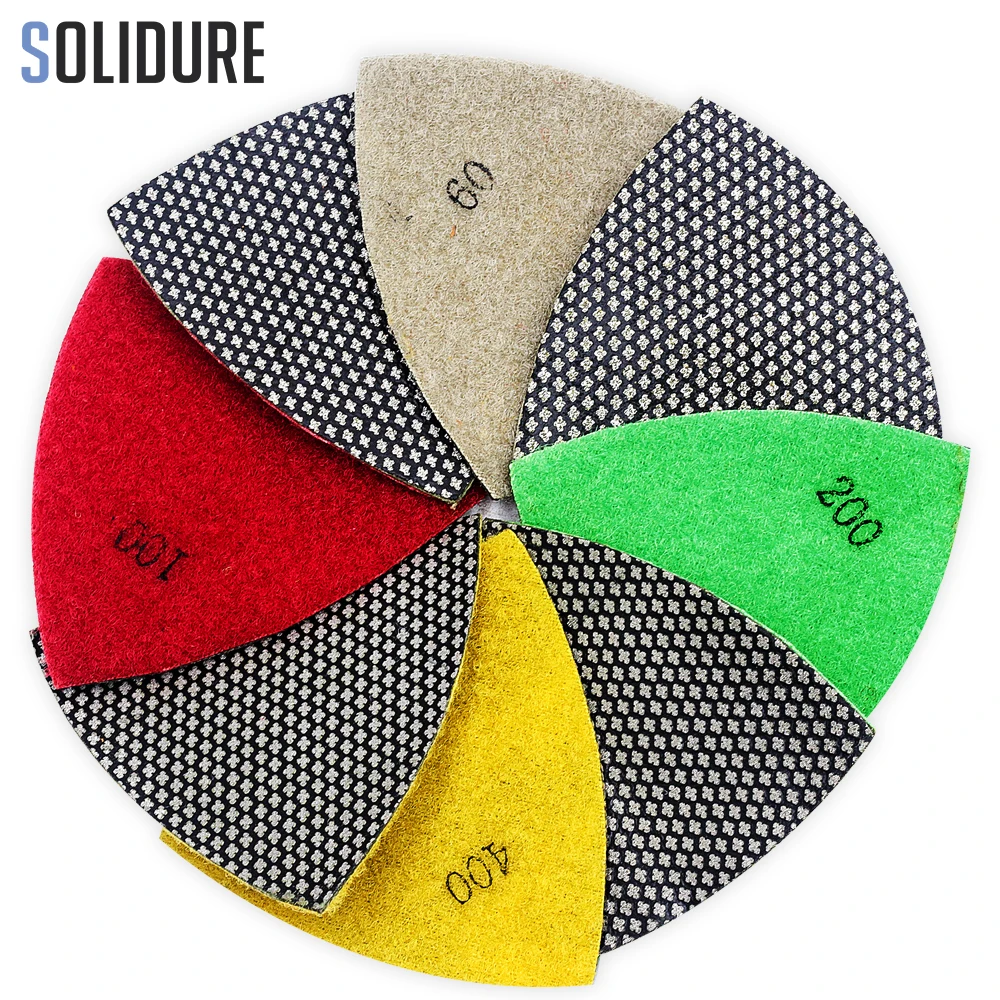 3 Inch 80 Millimetri Triangolare Tamponi Per Lucidatura Del Diamante Elettrolitico Piastra Di Levigatura Per Il Multi Strumento Come Fein Multimaster 