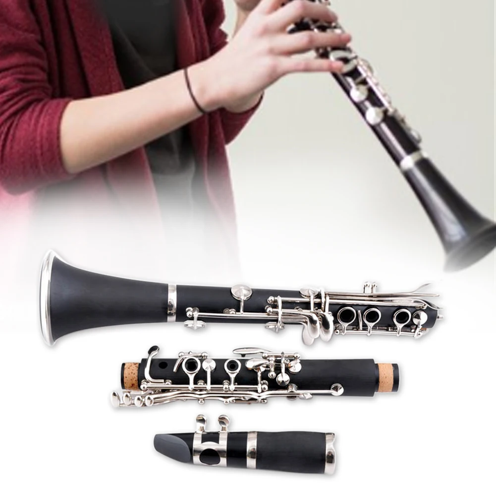 

17 Keys Woodwind Gloves Clarinet Gift Student With Storage Box Cleaning Cloth B Flat Beginner Musical Instruments Screwdriver