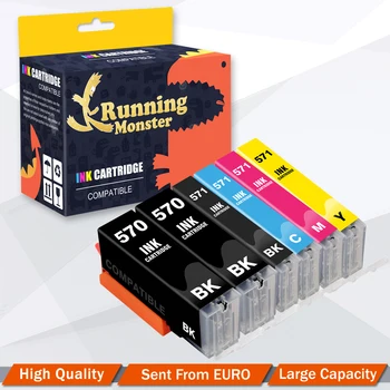

6pcs PGI570 CLI571 Compatible Ink Cartridge For Canon PIXMA TS5050 TS5051 TS5053 TS5055 TS6050 TS6051 TS6052 TS8050 printer