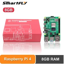Ostatni Raspberry Pi 4 Model B LPDDR4 8GB Quad-core Cortex-A72 (ramię v8) 64-bit 1.5Ghz 4K wyjście HDMI energii niż 3B +