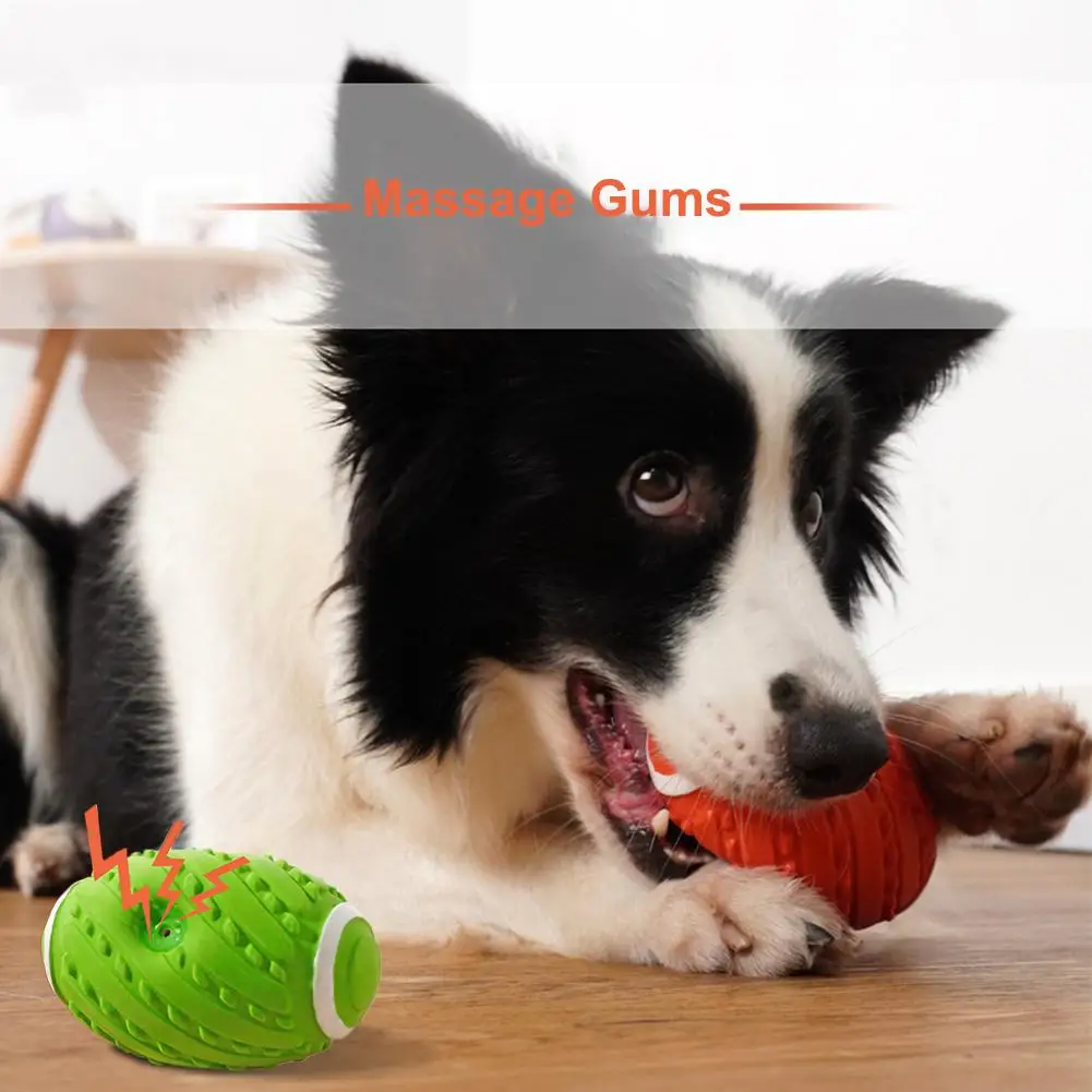 Собака вокальная игрушка укус регби мяч для игры взаимодействие Molars Pet жевательная игрушка для щенка игрушки