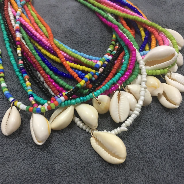 White Puka Shell Necklace - (1 necklace 18 inches x 4-5mm)