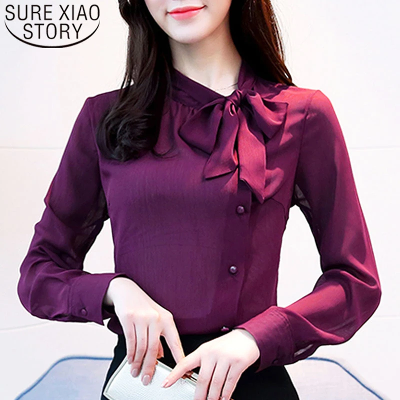 purple chiffon blouse