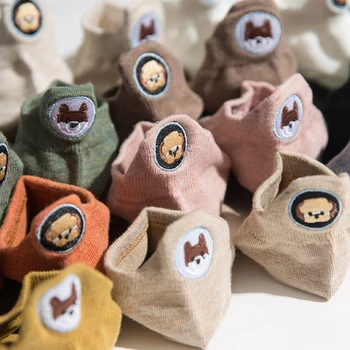 

Warm Harajuku Cute Summer Cotton Women Short Socks Candy colors animal print socks Cute Girl Comfort Socks Funny Breathable Sox