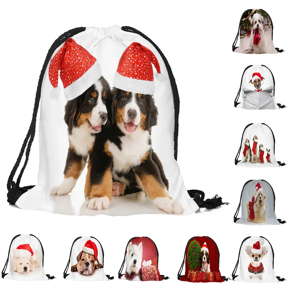 Рождественская сумка унисекс из джинсовой ткани с карманами, портативный рюкзак сумка рюкзак, комплект с карманом, Прямая поставка T809