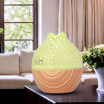 

130ML Ultrasonic Essential Oil Diffuser Flowers USB Air Humidifier Home Office Water Mist Maker Wood Grain Electric Aroma Diffus
