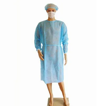 

1PC Blue Tattoo Apron Disposable Sterile Clothing Medical Clean Laboratory Isolation Cover Gown For Microblading