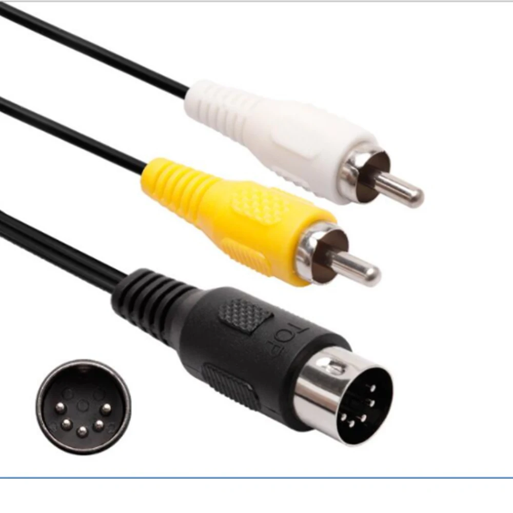 6Ft 1.8M 5 Pin Gioco Audio Video Cavo Av Per Modello 1 Mk-1601 Sega Genesis 1 Gioco Sega Megadrive 1 Master System 1,Sega Genesis 1