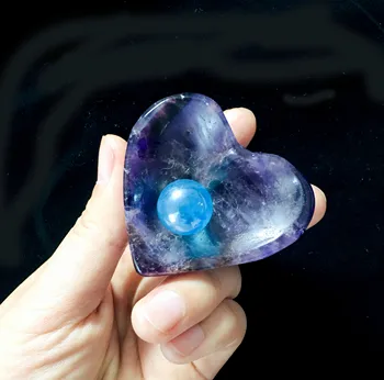 

Free Shipping Natural Amethyst Crystal Bowl Carved Heart Rough Stone Ashtray Healing Chakra Mineral Gemstone Home Decor