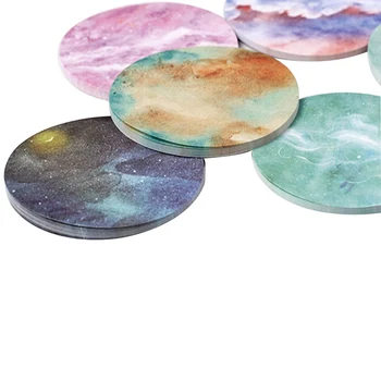 

2020 New Self-Adhesive Memo Pad Sticky Notes Dream Starry Sky Space Post Bookmark School Office Supply Natural Dream Series