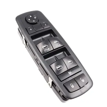 

For Jeep Dodge Chrysler 11-17 Front Driver Left Door Master Power Window Switch Durable Black Color Portable
