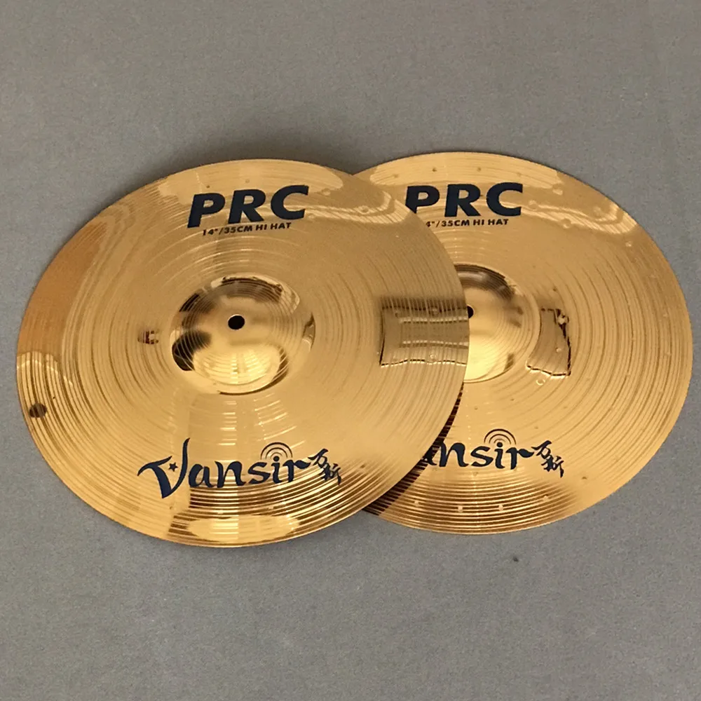 Vansir 5 Pieces Alloy Cymbals Set 14" Hi-hat + 16"+18"Crash +20"Ride+Bag for Practice