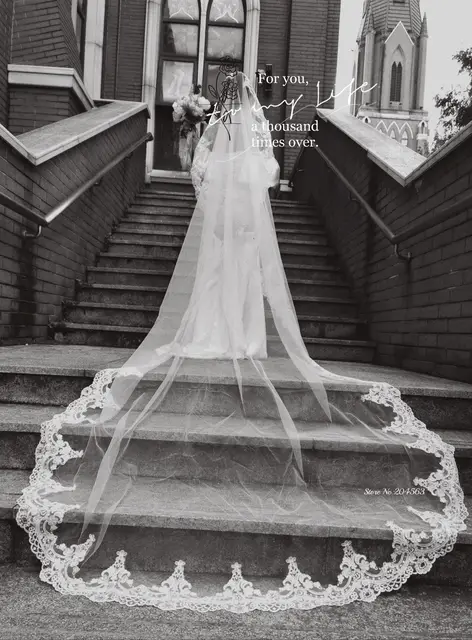 Velo Capa Novia Comprar Velo De Novia De Encaje Con Peine, Una