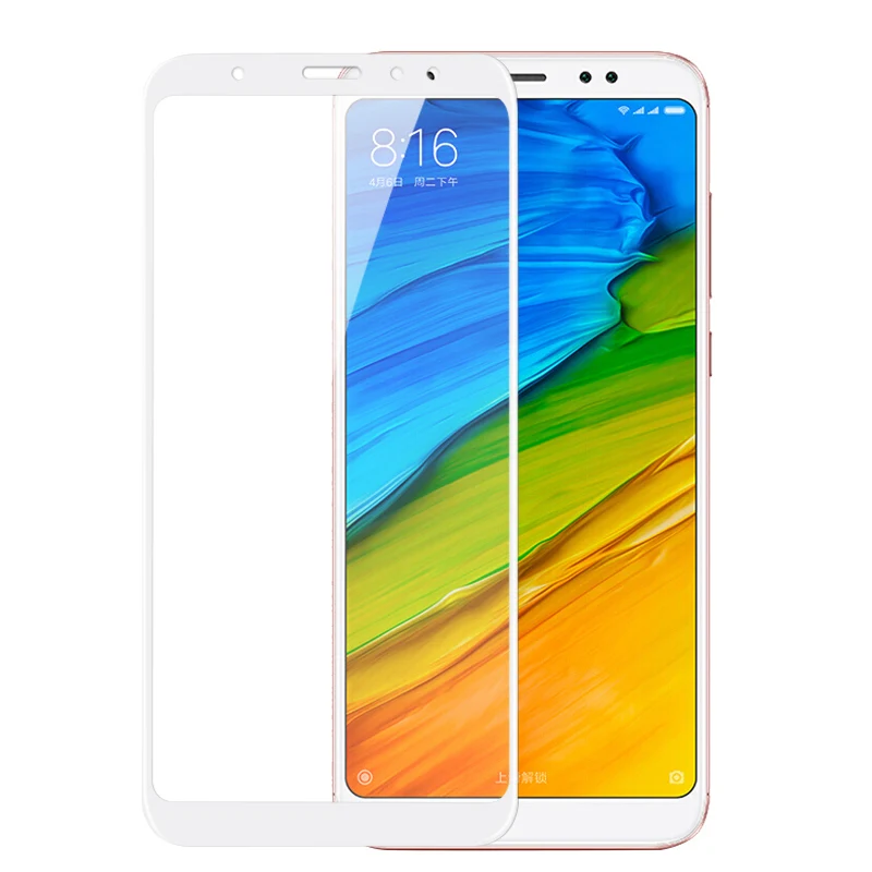 4D полное покрытие закаленное стекло для Xiaomi Redmi Note 5 Pro защита экрана 9H 3D изогнутая