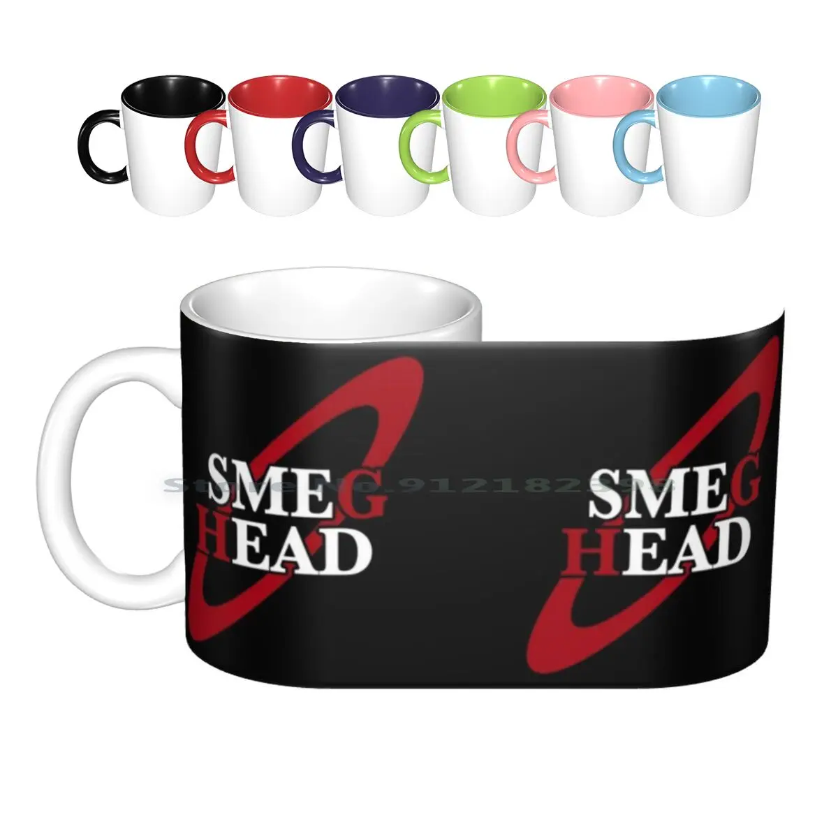 Smeg Head - Retro Sci Fi Comedy Inspired-Tazze In Ceramica Tazze Da Caffè Tazza Da Tè Al Latte Red Dwarf V Television Fantascienza Humorrobo