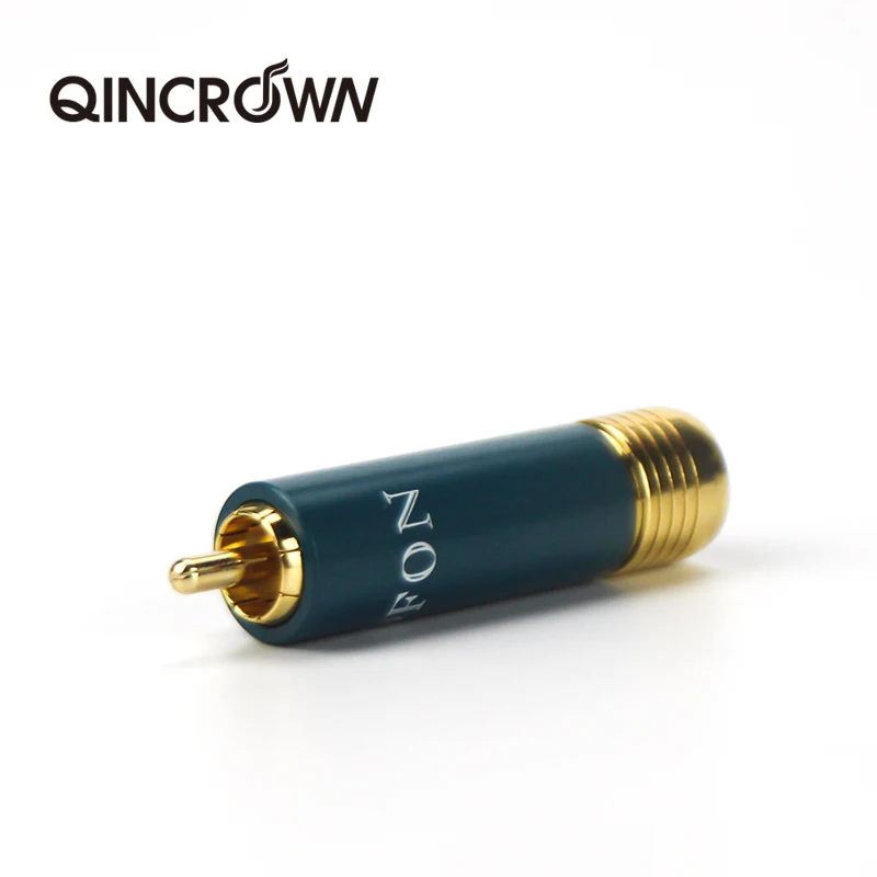 Позолоченный высокий Лотос rca сигнал штекер 4 шт