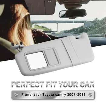 

1X Car Sun Visor Makeup Mirror For Toyota Camry Left Drive 2007 2008 2009 2010 2011 Windscreen Sun Visor Auto Accessories Gray