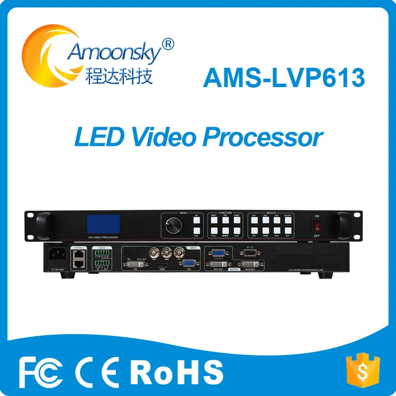 Конкурентоспособная цена светодиодный видео настенный контроллер lvp613 аналогичный слушать 1000 Поддержка 2 отправки карты для тонкая подача светодиодный дисплей