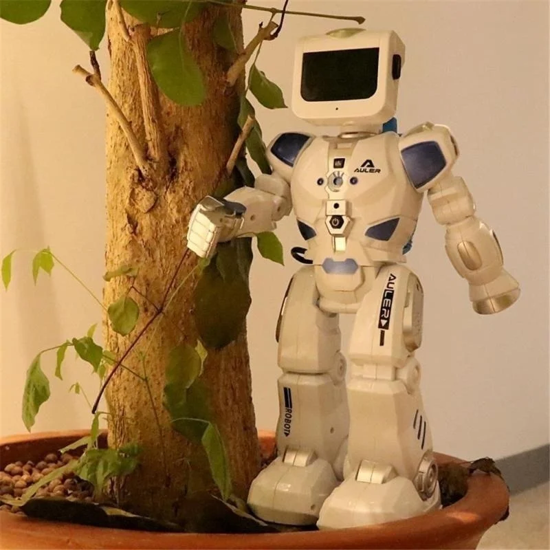 Battle Dancing RC Robot with English Music Intelligent Action Figures Sense Remote Control Toys for Kids Boys Gift Smart Robot