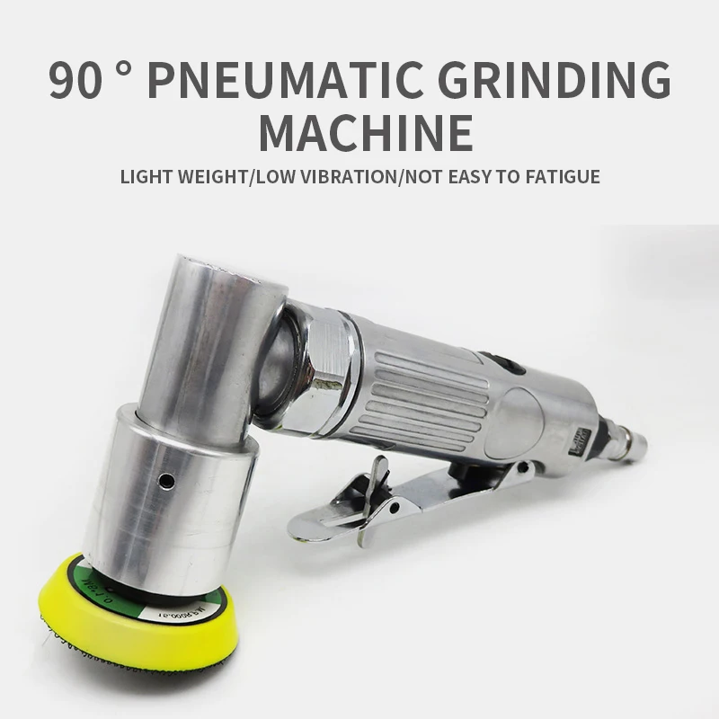 

Mini Pneumatic Sander Air Grinder Polishing Machine Car Waxing And Polisher Pneumatic Wind Grinder 90 Degree Eccentric Polisher