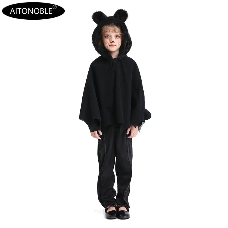 Aitonoble New Costume Child Cute Girls Costume Supergir Cloak Kids Cloak Cosplay Halloween Manteau