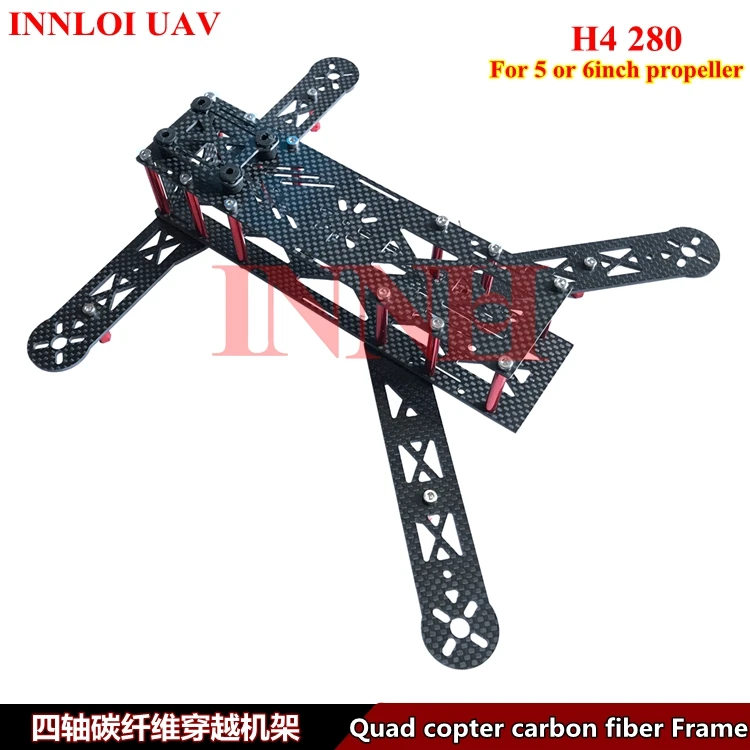 DIY 280 Alien FPV cross racing мини рамка из углеродного волокна и аксессуары Фристайл Quad рама