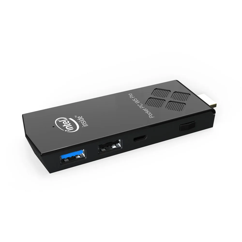 T5 Pro Stick мини ПК 4 Гб 64 ГБ 32 ГБ eMMC Windows 10 лицензированный Intel Atom x5-Z8350 BT4.0 2,4G/5G двойной WiFi карманный компьютер мини ПК