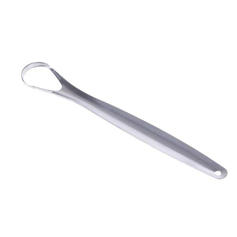 Stainless Steel Tongue Scraper Cleaner Fresh Breath Cleaning Coated TongueToothbrush Dental Oral Hygiene Care Tools