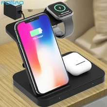 Wireless Charger 5 in 1 Stand for Apple iWatch Aripods Pro/2 Galaxy Watch Gear Qi 15W Fast Charging For iPhone 11 XS Samsung S10