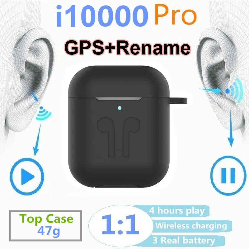  Oirginal i10000 Pro tws 1:1 GPS + Rename detection Smart Sensor Pop Up Bluetooth Earphones pk i80 i - 4000493086762