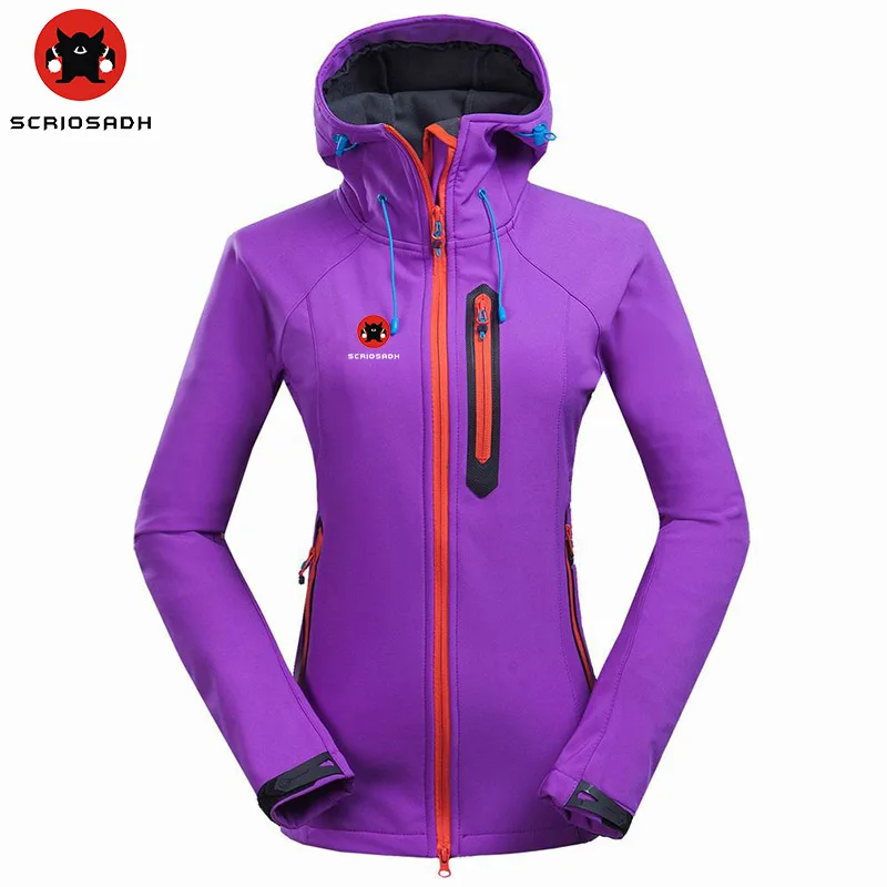 New Outdoor Brand Soft shell Waterproof Women Jacket Skiing Windproof