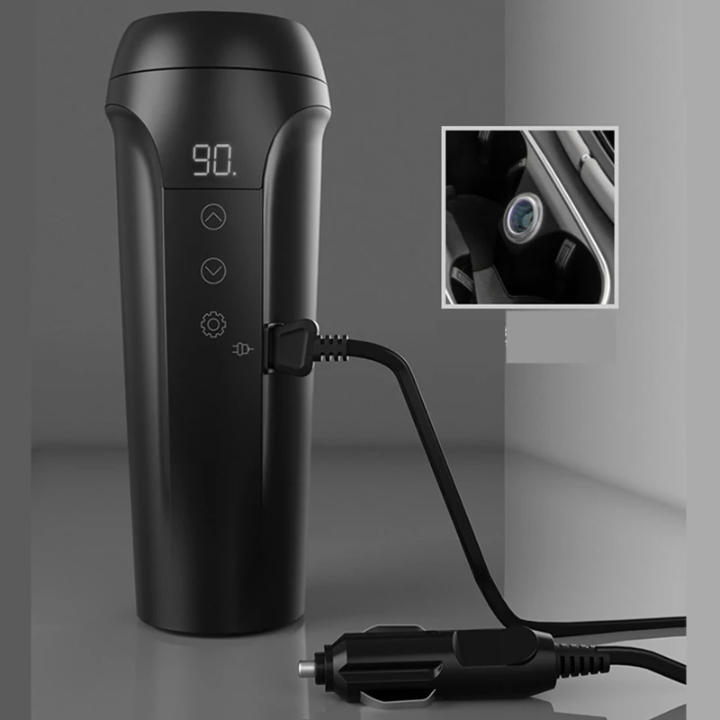 

12V 350ml Adjustable Temperature Vehicle Heating Cup Portable Travel Car Electric Heating Cup Universal For Most Car Cup Holders