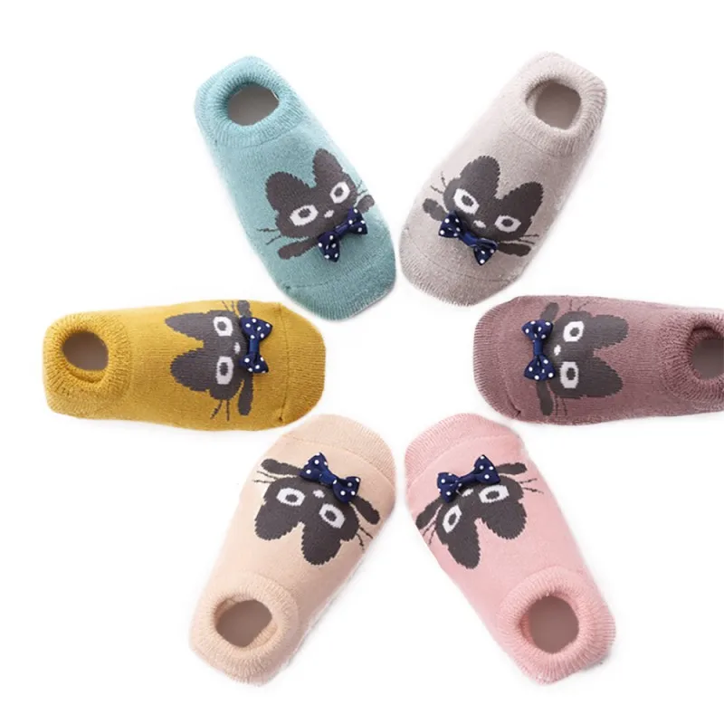 

Toddler Newborn Baby Boys Girls Animal Crib Shoes Infant Cartoon Soft Sole Non-slip Cute Warm Animal Baby Shoes