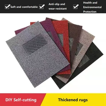 범용 자동차 바닥 매트, 다목적 쿠션, 에코 싱글 레이어, DIY 셀프 커팅 카펫, 전면 도어 러그