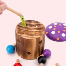 Игрушка для малышей, игровой набор, дошкольные грибы и насекомые, подходящая игра для раннего обучения, обучающая Подарочная игрушка