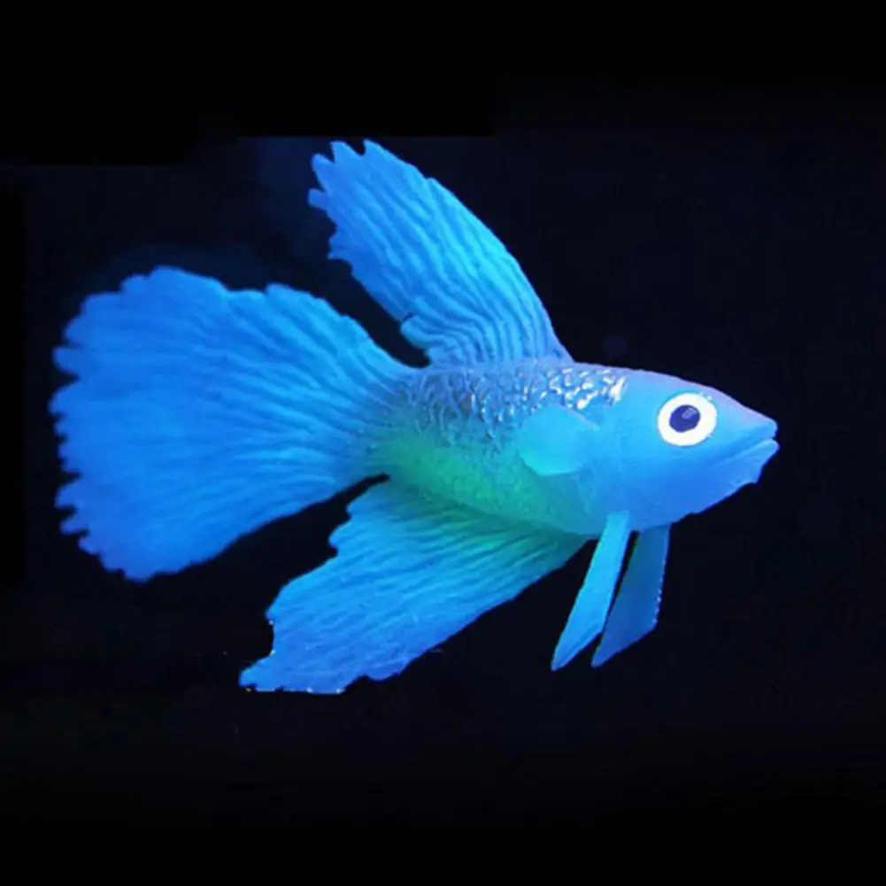 Aquarium Decoration Artificial Luminous Fish Tank Landscaping Nightlight Simulating Silicone Fake Ornaments Home Decor | Дом и сад