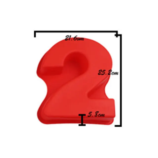10 Inches Large Arabic Numeral Silicone Mold 0-9 Number Shape Baking Mold Wedding Birthday Anniversary Cake Decoration Tool 2