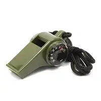 1pc 5 шт. открытый профессиональный 7 в 1 Многофункциональный выживания свисток с компасом и термометром аварийно-спасательный светодиодный черный - Цвет: 1pc