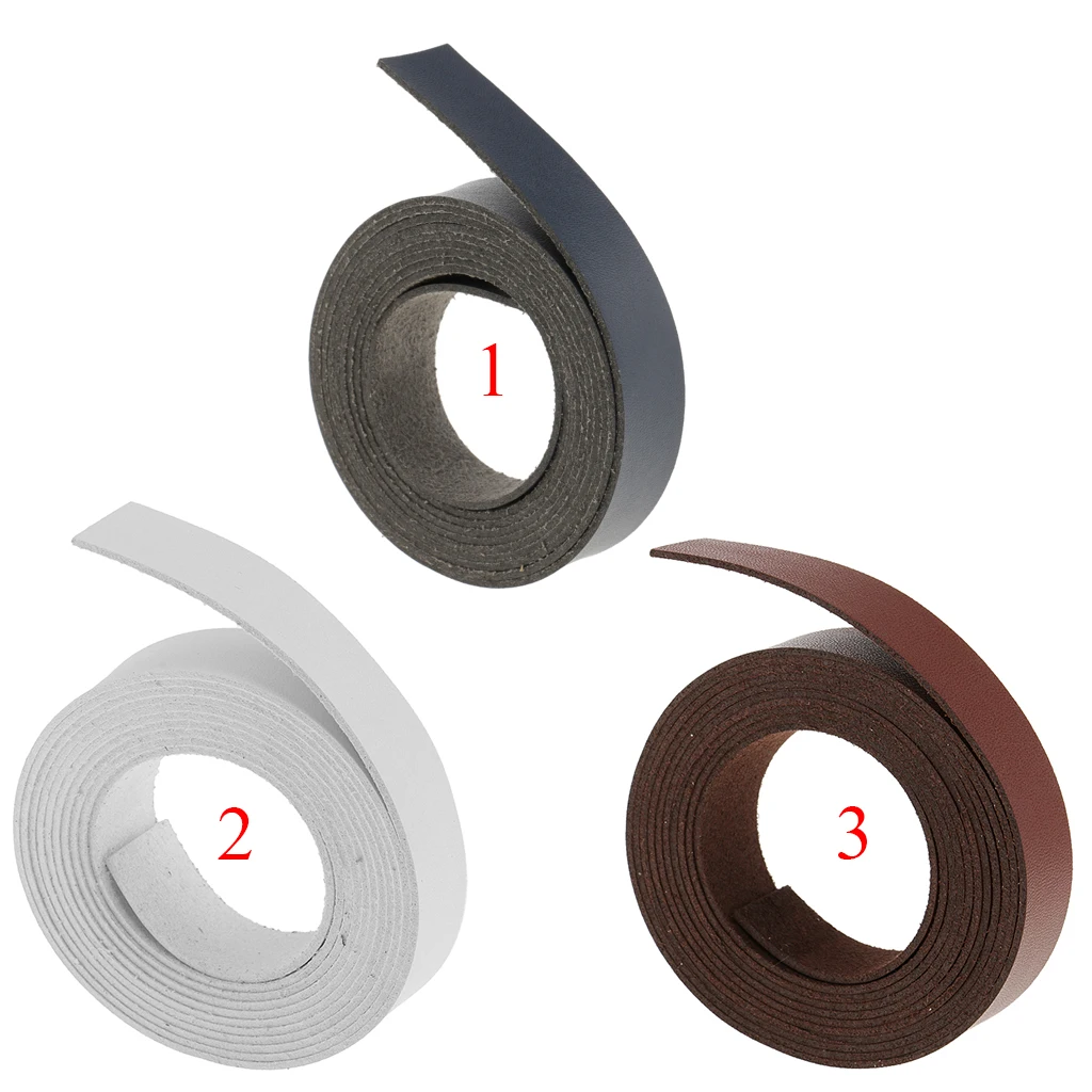 2 Meters Faux Leather Strap PU Leathercraft Supplies RoyalBlue/White/Burgundy