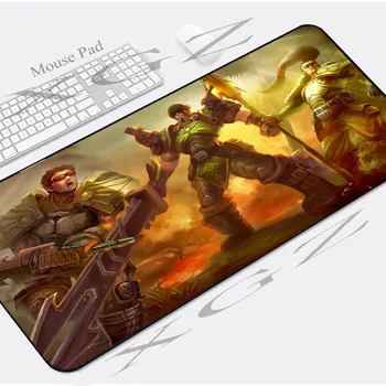 

XGZ HD Anime Warrior Brother Custom Large Mouse Pad Black Lock Edge Computer Table Mat Slip 900x400/600x300 Xxl